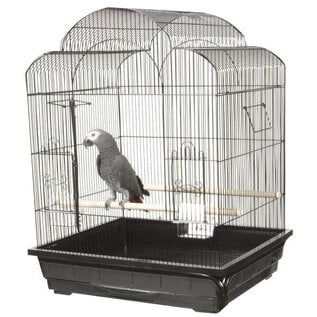 A&E CAGE COMPANY A&E Victorian Dome Top Cage - Ivory (25"x21"x32")