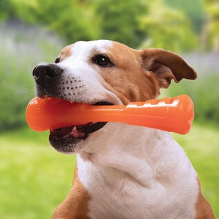 Bionic Urban Stick Tough Treating  Chew Toy, Orange Small 8-in