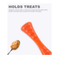 Bionic Urban Stick Tough Treating  Chew Toy, Orange Small 8-in