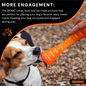 Bionic Urban Stick Tough Treating Dog Chew Toy Orange Medium 9-in