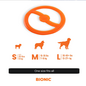 Bionic Toss-N-Tug Tough Dog Fetch Toy Orange Large 9-in