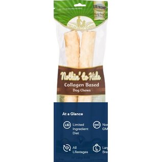 FIELDCREST FARMS Fieldcrest Farms Nothin' To Hide Large Roll 10-inch Chicken Flavor Dog Chews, 2 pack