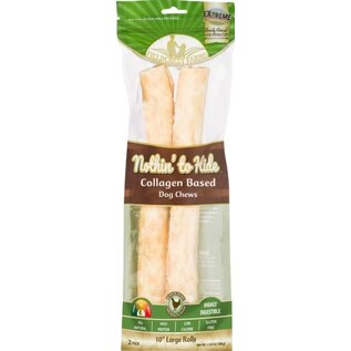 FIELDCREST FARMS Fieldcrest Farms Nothin' To Hide Large Roll 10-inch Chicken Flavor Dog Chews, 2 pack
