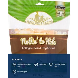 FIELDCREST FARMS Fieldcrest Farms Nothin' To Hide Flip Chips Chicken Flavor Dog Chews 8 pack