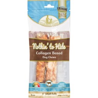 FIELDCREST FARMS Fieldcrest Farms Nothin' To Hide Small Roll 5-inch Beef Flavor Dog Chews, 2 pack