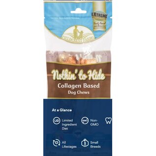 FIELDCREST FARMS Fieldcrest Farms Nothin' To Hide Small Roll 5-inch Beef Flavor Dog Chews, 2 pack