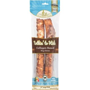 FIELDCREST FARMS Fieldcrest Farms Nothin' To Hide Large Roll 10-inch Beef Flavor Dog Chews, 2 pack