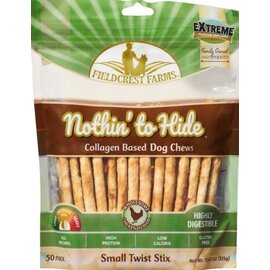 FIELDCREST FARMS Fieldcrest Farms Nothin' To Hide Small Twist Stix  Chicken Flavor Dog Chews 50 pack