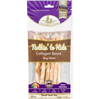 FIELDCREST FARMS Fieldcrest Farms Nothin' To Hide Small Twist Stix Bacon Flavor Dog Chews 10 pack