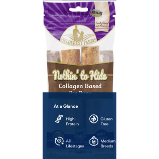 FIELDCREST FARMS Fieldcrest Farms Nothin' To Hide Small Roll 5-inch Bacon Flavor Dog Chews, 2 pack