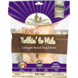 FIELDCREST FARMS Fieldcrest Farms Nothin' To Hide Flip Chips Bacon Flavor Dog Chews 8 pack