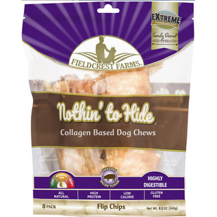 FIELDCREST FARMS Fieldcrest Farms Nothin' To Hide Flip Chips Bacon Flavor Dog Chews 8 pack