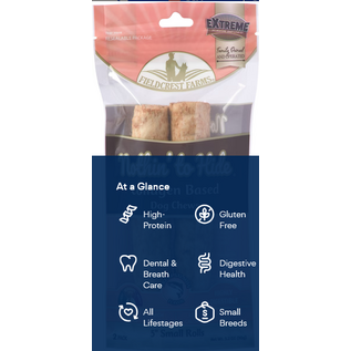 FIELDCREST FARMS Fieldcrest Farms Nothin' To Hide Small Roll 5-inch Salmon Flavor Dog Chews, 2 pack