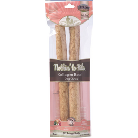 FIELDCREST FARMS Fieldcrest Farms Nothin' To Hide Large Roll 10-inch Salmon Flavor Dog Chews, 2 pack