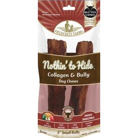 FIELDCREST FARMS Fieldcrest Farms Nothin' To Hide Small Roll 5-inch Bully Flavor Dog Chews 2 pack