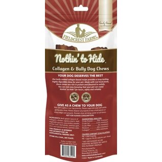 FIELDCREST FARMS Fieldcrest Farms Nothin' To Hide Small Roll 5-inch Bully Flavor Dog Chews 2 pack