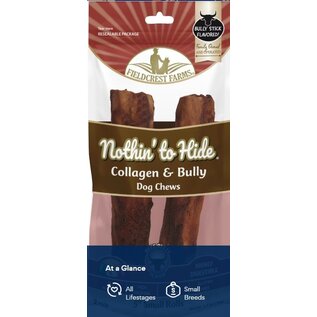 FIELDCREST FARMS Fieldcrest Farms Nothin' To Hide Small Roll 5-inch Bully Flavor Dog Chews 2 pack