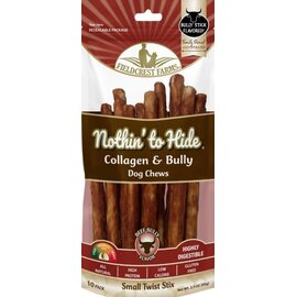 FIELDCREST FARMS Fieldcrest Farms Nothin' To Hide Small Twist Stix  Bully Flavor Dog Chews 10 pack