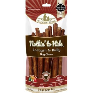 FIELDCREST FARMS Fieldcrest Farms Nothin' To Hide Small Twist Stix  Bully Flavor Dog Chews 10 pack