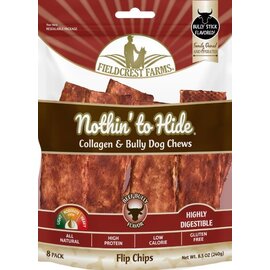 FIELDCREST FARMS Fieldcrest Farms Nothin' To Hide Flip Chips Bully Flavor Dog Chews 8 pack