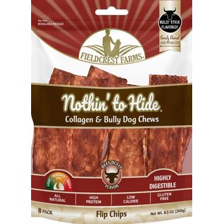 FIELDCREST FARMS Fieldcrest Farms Nothin' To Hide Flip Chips Bully Flavor Dog Chews 8 pack