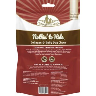 FIELDCREST FARMS Fieldcrest Farms Nothin' To Hide Spirals 3-inch Bully Dog Chews 6 pack