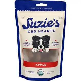 SUZIES'S CBD SUZIE'S CBD 4 MG APPLE HEARTS 20 PACK FOR DOGS