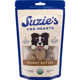 SUZIES'S CBD SUZIE'S CBD 4mg PEANUT BUTTER HEARTS FOR DOGS 20 count