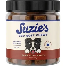 SUZIES'S CBD SUZIE'S CBD 8MG BONES FOR BIG DOGS PUMPKIN 25 count