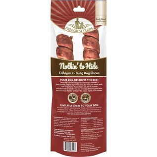 FIELDCREST FARMS Fieldcrest Farms Nothin' To Hide Spirals 8-inch Bully Dog Chews 2 pack