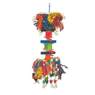 A&E CAGE COMPANY A&E Happy Beaks HB121 Large Hairy Monster Bird Toy