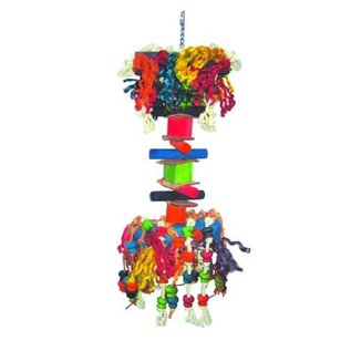 A&E CAGE COMPANY A&E Happy Beaks HB121 Large Hairy Monster Bird Toy