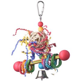 SUPER BIRD CREATIONS Vine Ring Tweeter Totter Bird Toy, Small  7" X 5.5"