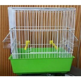 ABBA PRODUCTS ABBA SONG BIRD CAGE 11" H X 10" W X 7" D 1/2" BAR SPACING ASSORTED COLORS