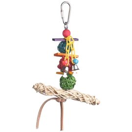 SUPER BIRD CREATIONS Super Bird SB-549 Vine Twist T-Bar Swing Bird Toy Small 6" x 5"