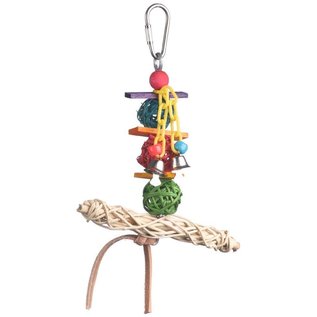 SUPER BIRD CREATIONS Super Bird SB-549 Vine Twist T-Bar Swing Bird Toy Small 6" x 5"