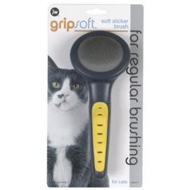 JW PET PRODUCTS JW Pet Company GripSoft Cat Slicker Brush