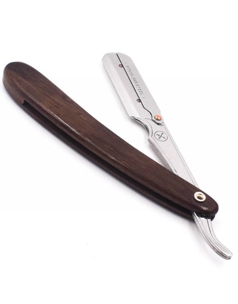 Parker Parker Straight Edge Barber Razor | SRDW | Dark Sheesham Wood Scales