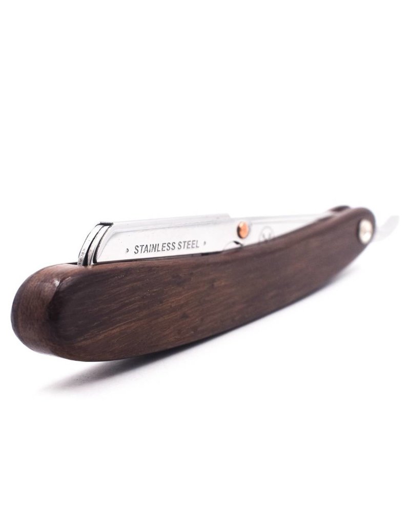 Parker Parker Straight Edge Barber Razor | SRDW | Dark Sheesham Wood Scales