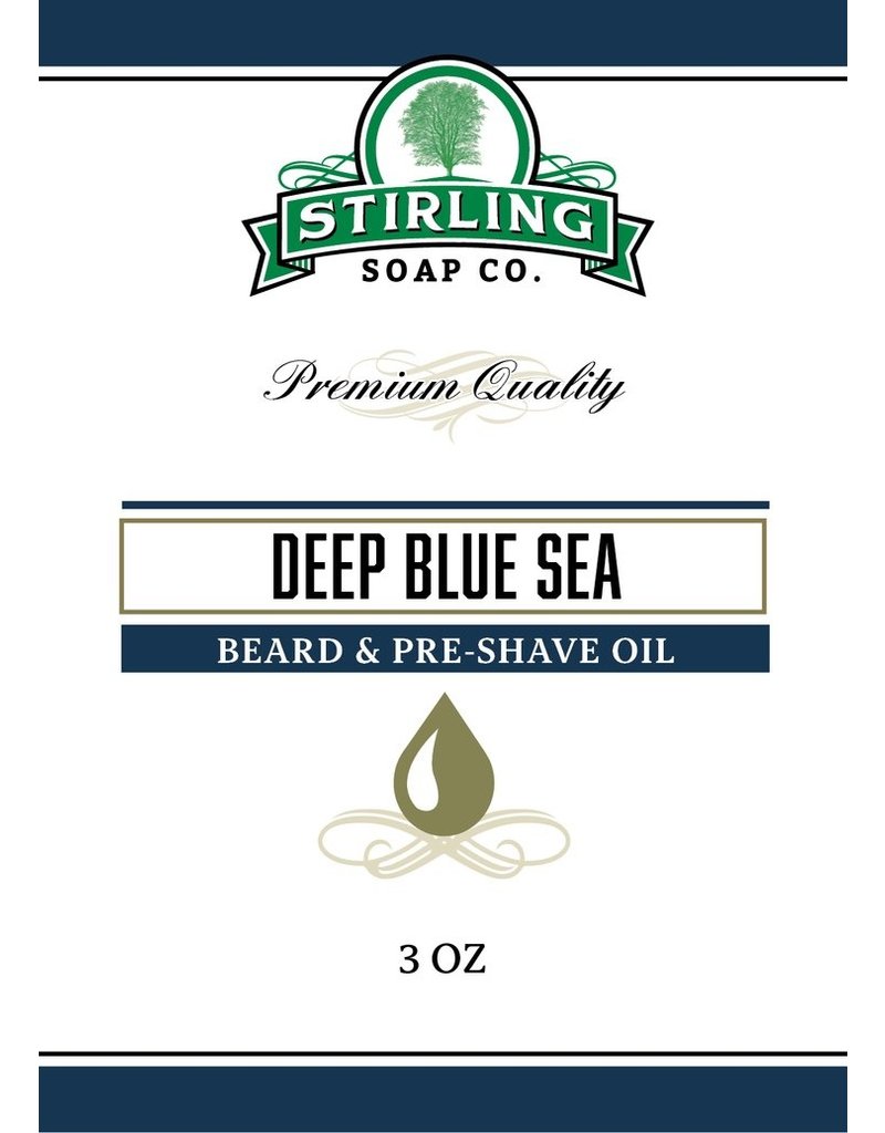 Stirling Soap Co. Stirling Beard & Pre-Shave Oil - Deep Blue Sea