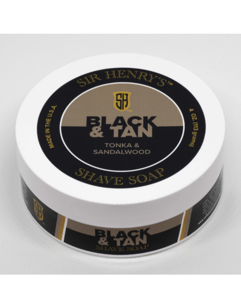 Black Tie Razor Company Sir Henry's Black & Tan Shave Soap