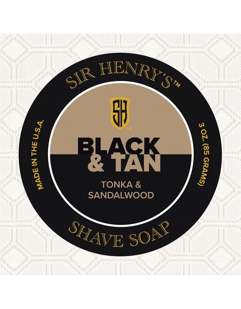 Sir Henry's Sir Henry's Shaving Soap Puck - Black & Tan