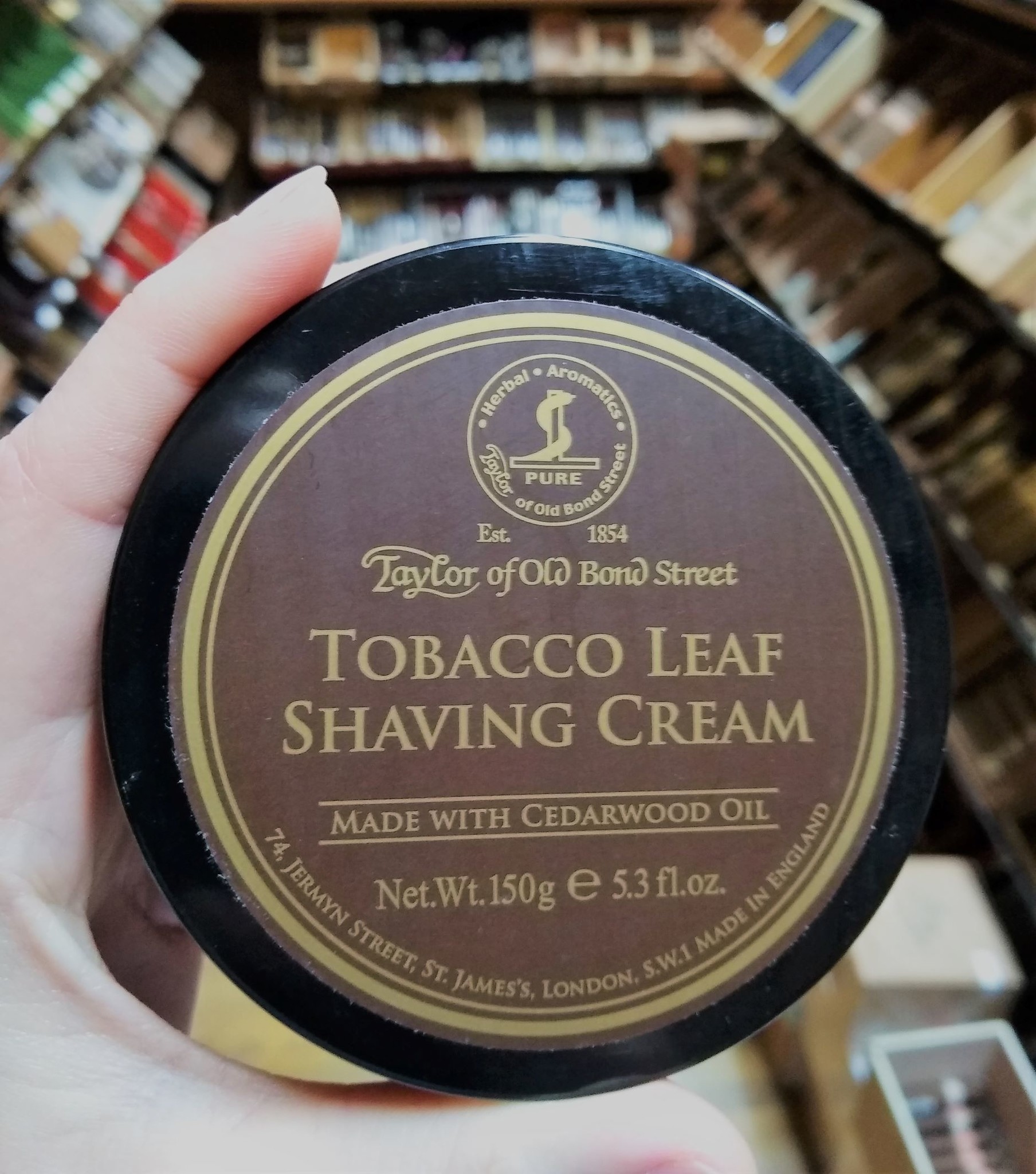 Leaf Just Cream - Shaving Taylor Shop Him - Gift For Bond of Old Street Tobacco