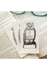 Bookplate - Owl w/ Scroll
