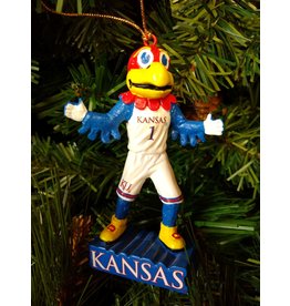Mascot Statue Ornament - University of Kansas Jayhawks