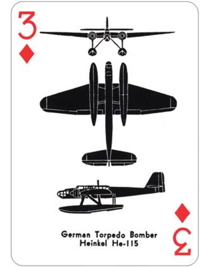 Airplane Spotter WWII Playing Cards