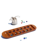 Wood Expressions Mancala African Stone Game | 22" Board