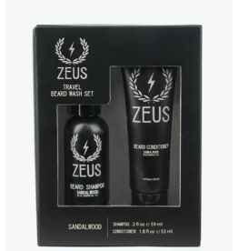 Zeus Zeus Travel Beard Wash Set - Sandalwood