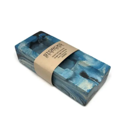 Storcks Designs Concrete Single Cigar Ashtray - Blue Marbled