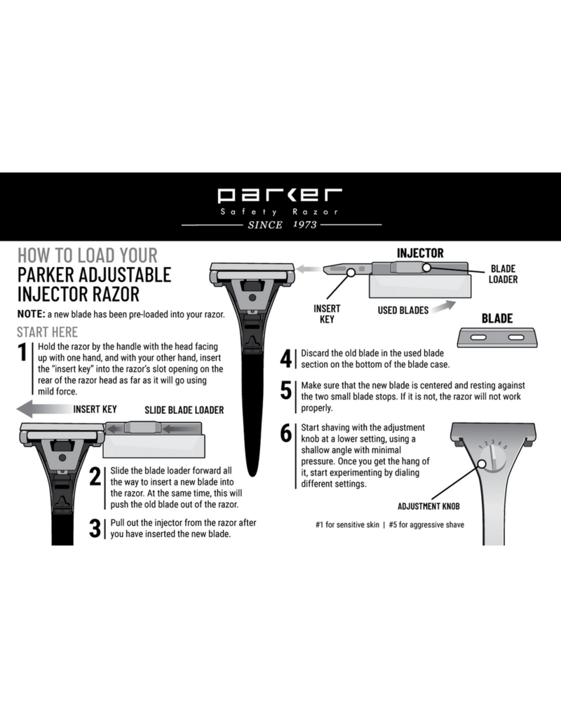 Parker Parker Adjustable Injector Razor